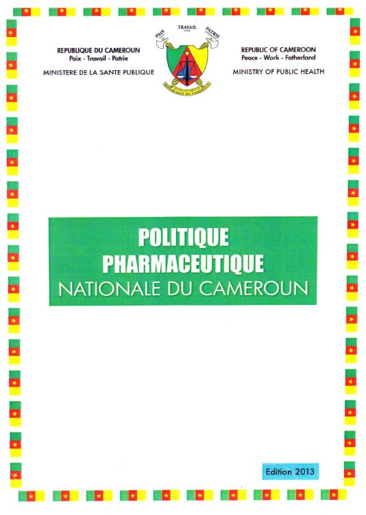 Politique pharmaceutique nationale Cameroun PPN